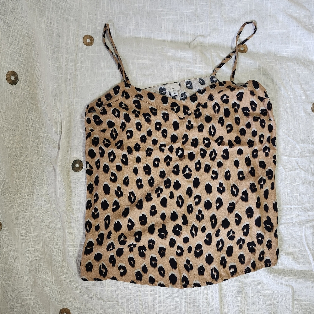 A New Day Women's Brown and Tan Blouse